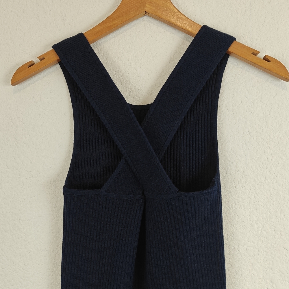 AYR Navy Ribbed Tank and Midi Skirt Set - Picture 7 of 16